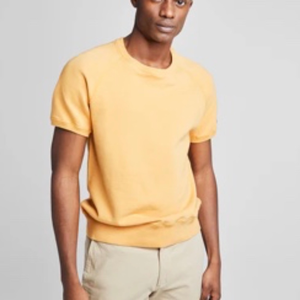 Todd Snyder + Champion Lightweight Short Sleeve Sweatshirt in Honeycomb - Size M
